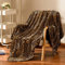 Excervent Flanell-Fleece-Überwurfdecke, 3D-Leopardenmuster, 300 g/m², leichte Geparden-Decke für Couch, Sofa, Bett, superweiche, gemütliche, warme Decken, 127 x 101,6 cm, Braun