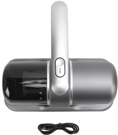 Qcwwy Aspirapolvere per Letto, Pattumiera Grande da 250 Ml, Potente Aspirazione, Professionale 253,7 Nm, Potente, Aspirapolvere per Tappeti, per Materassi, Divani, Tappeti