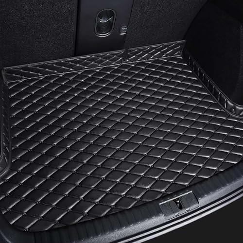 Auto Kofferraummatte für Mercedes B-ENZ A250e/ AMG A35 4MATIC Limousine, Leder Kofferraumwanne Teppich Gummimatten Staubdicht Schutzmatte Rutschfesten Strapazierfähig,A/Black