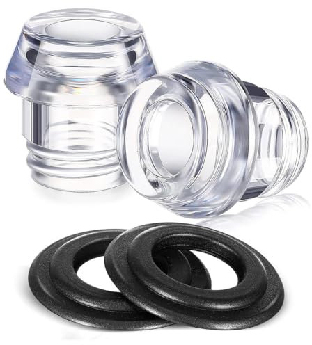 Uxsjakjsd 2 Sets Percolator Parts Top and Washer Ring for FarberwareYosemite Coffee Percolators Replacement Coffee Pot Filters