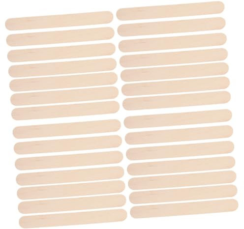 DOITOOL 10 Packungen Bastelstöcke aus Holz Eisstangen DIY Bastelmaterial farbige Eisstiele zum Basteln knallt Eislutscher Lutscherstiel Eisstock Mini- am Stiel Stöcke zum Basteln