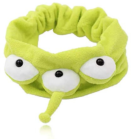 Bandeau Alien pour Toy Story - Cheveux en peluche extensible - Pour lavage du visage, douche, soins de la peau