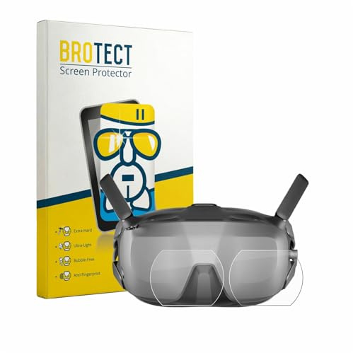 BROTECT Schutzglas für DJI Goggles N3 | (Linse) Transparenter Displayschutz Made in Germany Schutzfolie Panzer Folie Glas 9H Anti-Fingerprint Einfache Montage Clear