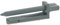 SPARES2GO Plastic Rear Rail End Cap Pin for Smeg Dishwasher - Fitment List C