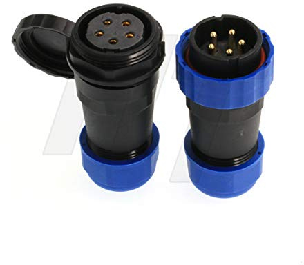 HangTon HE29 25 A 1500 Volt Max Kabel Stecker Power Wasserdicht IP68 Luftfahrtstecker Stecker Buchse (5-polig)
