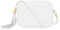 Montte Di Jinne - 100% Made in Italy - Soft Leather Leather Women's Cross Body Bag with Tassel key Ring (WHITE)