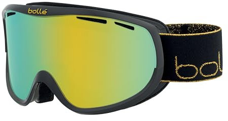bollé - Sierra, Black Gold Shiny, Sunshine Cat 3, Small-Medium, Snow Goggles, Feminine, Adult
