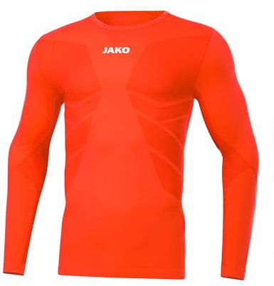 JAKO Comfort 2.0 Langarm Hell orange, M Unisex
