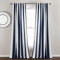 Lush Decor Wilbur Fenstervorhang, gestreift, 213,4 cm lang x 132,1 cm breit, Marineblau