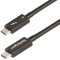 StarTech.com Cable de 1m Thunderbolt 4-40Gbps - PD 100W - Vídeo 4K/8K - Cable Thunderbolt 4 con Certificación Intel - Compatible con USB4/Thunderbolt 3/USB 3.2/USB Tipo C/DisplayPort (TBLT4MM1M)