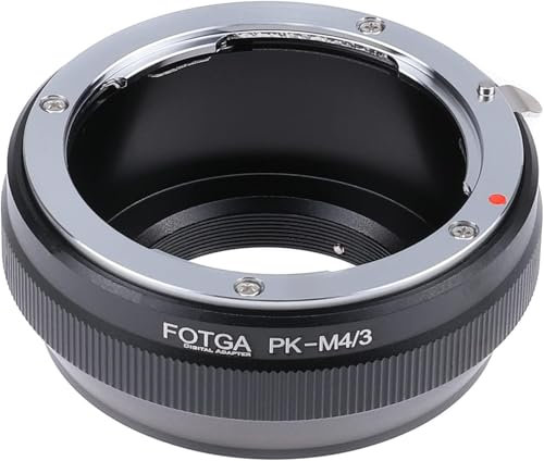 Hersmay PK-M4/3 Objektiv Adapterring für Pentax K Objektiv auf Micro Four Third MFT M4/3 Mount Kamera für Panasonic G3 G10 GF1 GF2 GF3 GH2 GH4 GH5S für Olympus E-P3 E-PL1 E-PL2 Pen E-M5 Mark II E-M10