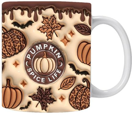 Jingmiger Tasse D'Halloween, 350ml Ghost Mug, Tasse À Café Halloween Ghostface Mug, Tasse À Boire Citrouille Fantôme, Tasse À Café En Céramique Avec Poignée Pour Fournitures De Fête