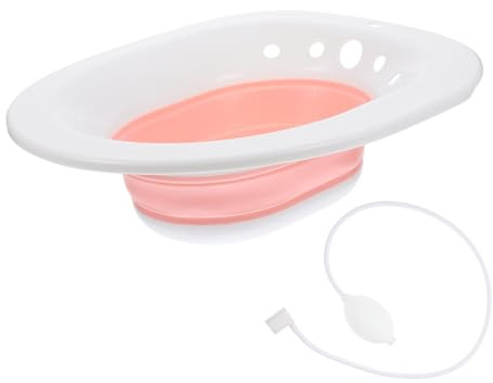 Sitzbad Wc Sitz 1 Satz aus Pp und Tpr mit Spülung, Rosa