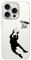 Blingy's Schutzhülle für iPhone 15 Pro, lustiges Basketballspieler-Muster, cooles Sport-Design, transparent, weiches TPU, transparent, 15,5 cm (6,1 Zoll) (Basketball)