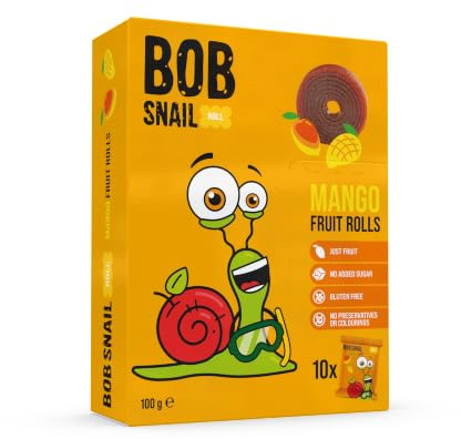 Bob Snail Mango Fruchtrollen 10er Pack (10 x 10g)