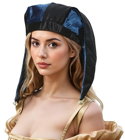 ANDHOM The Middle Ages Narren Cosplay Hut Mittelalter Clown Cape Glocken Erwachsene Joker Halloween Karneval Party Hut