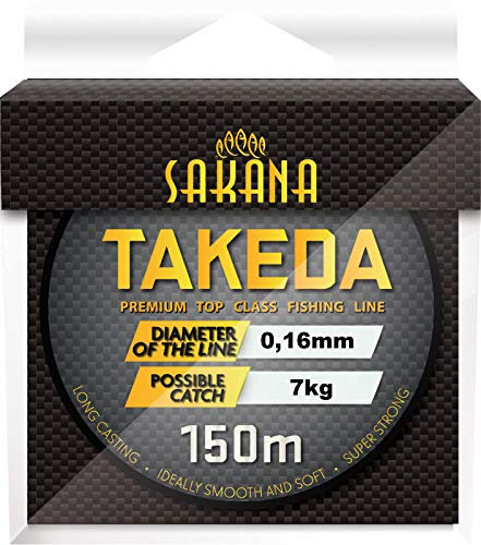 York Fitness Unisex-Adult Takeda Angelschnur, grau-transparent, 0,16mm