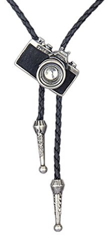 COOLLA Bolo Tie Cowboy-Krawatte, Lederhalsband, Vintage-Stil, türkisfarbener Anhänger für Damen und Herren, Leder, Türkis