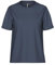 PIECES Pcria Ss Fold Up Solid Tee Noos Bc Femme T-shirt, Bleu Gris, L