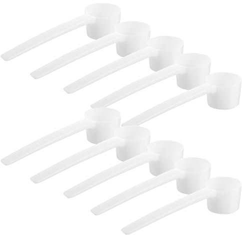 Cabilock Cucharas medidoras de plástico de 10 Piezas (5g): taza medidora apilable para medir líquidos y secos, cocinar y hornear, cuchara medidora de cucharada, cucharas para sopa en polvo