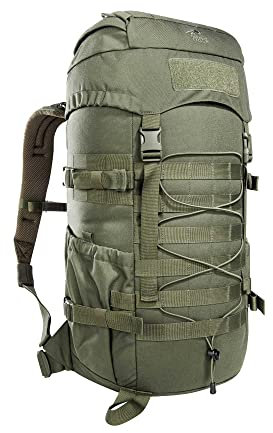 Tasmanian Tiger TT Mil OPS Pack 30, Militär-Rucksack, Molle-kompatibler Wander-Rucksack Herren mit 30 Litern für Outdoor, Einsatz, Bushcraft, Trekking (Olive)