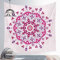 EHOMERY Wandteppich Anime Mädchen Wandtuch XXL Natur Rot Boho-Mandala Wandbehang Kinder Wanddekoration Klein Wandschmuck Groß Schlafzimmer Wohnzimmer Wanddekoration 150X150Cm
