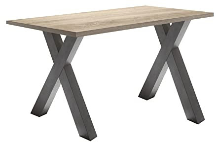 58 aufm Kessel Computertisch Edie 8 160 x 70 x 75 Schreibtisch Graphit/Eiche sägerau 13682