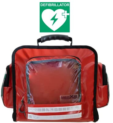 MedX5 Erste Hilfe Verbands- & Defibrillator Wandtasche für EH DIN-Füllungen 13169 & 13157