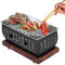 Hapivida BBQ Grill im japanischen Stil, Holzkohlegrills aus Aluminiumlegierung, tragbarer japanischer Grill kleiner Grillofen mit Grillplatte aus Drahtgeflecht, 9,4x6,1x4,5 Zoll