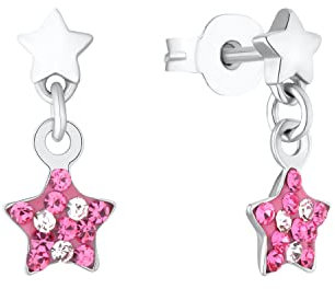 Prinzessin Lillifee 925 Sterling Silber Mädchen Kinder Schmuck, mit Preciosa, Multicolor, Stern, Kommt in Schmuck Geschenk Box