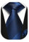 Enlision Krawatte Dunkelblau für Herren mit Einstecktuch Set für Hochzeit Herren Streifen Krawatten Taschentuch Set für formelle Geschäfte Anzug, Blau Navy