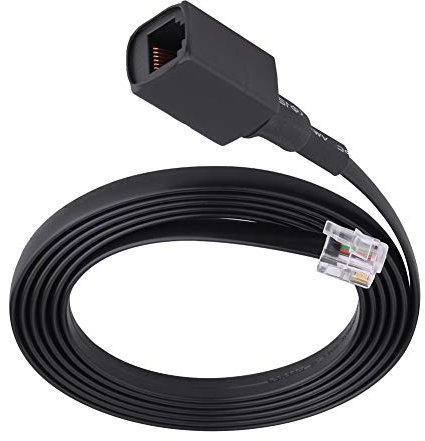 Dioche Mikrofon Verlängerungskabel Mikrofon Verlängerungskabel Schwarz 1,5 M 6 polige Abnehmbare Trennung Handheld Mikrofon Verlängerungskabel für Yaesu Radio Walkie Talkie