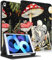 Uppuppy Schutzhülle für iPad 9./8./7. Generation, 10,2 Zoll, Mädchen, Frauen, niedlicher Totenkopf, Folio-Smartcover, Stifthalter, Teenager, Jungen, Skelett, lustig, gruselig, Gothic-Hüllen für Apple