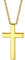 Bestyle Kreuz Kette Gold Herren Kreuzanhänger aus 925 Sterling Silber Christentum Schmuck 40+5cm Länge Orthodoxes Kreuz Coole Geschenke