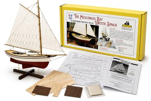 Midwest Muscongus Bay Lobster Smack 1:24 Holzschiff Modellbausatz für Erwachsene DIY Holzhandwerk Selbstmontage