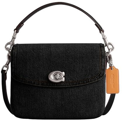 COACH Damen Denim Cassie Crossbody 19, Schwarz