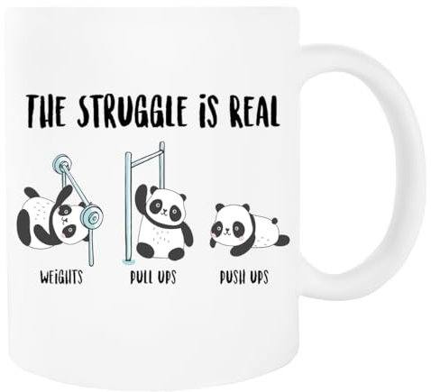 Panda Bear Weißer Becher Trinkbecher aus Keramik
