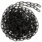 VIDETOL 8 Metres Length 304 Stainless Steel Chain, 3mm Heavy Duty Chain Links, Black Galvanized Steel Welded Link Chain Lift for Fence Gate, Garage Doors, Swing Chain and Bicycle Security Lock