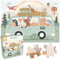 Hoppla - Kinderpuzzle XL - Van Life - Riesenpuzzle, 69x49cm - 48 Teile - ab 4 Jahren - Tierpuzzle, Van, Abenteuer, Gitarre - Geschenk für Jungen