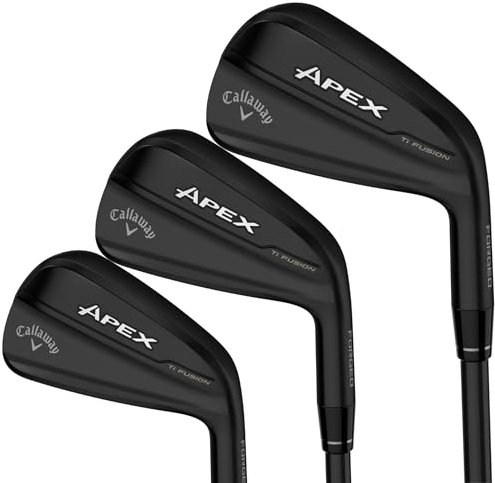 Callaway Golf Apex TI Fusion Left Handed Golf Clubs Iron Set (Left, Graphite, Regular, 5 Iron - PW)