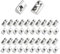 KUKUJIWA M6 42PCS Aluprofil Nutensteine, Nutensteine mit kugel Nut, Nutsteine Schrauben Set 30-Serie M6 Aluprofil,Kohlenstoffstahl Schiebemutter mit Federkugel