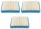 SECURA 3x Luftfilter kompatibel mit Stiga ST 170 Motor