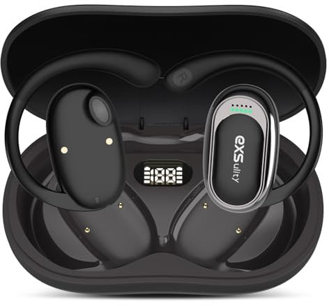 AI Kopfhörer Übersetzer,Sprachübersetzer-Ohrhörer, unterstützt 144 Sprachen Übersetzung in Echtzeit, 3-in-1-Sprachübersetzungsmodi, Bluetooth und App (schwarz)