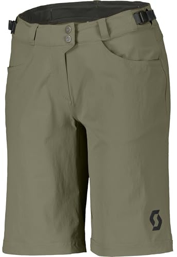 SCOTT Trail Flow Damen Fahrrad Short Hose kurz (Inkl. Innenhose) hay grün 2025: Größe: L (40/42)
