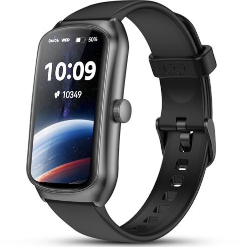 Marsyu 2025 Smartwatch Donna Uomo 1,58โณ AMOLED Smart Band IP68 Nuoto & 100+ Sport Orologio Fitness Monitoraggio 24/7 HR/SpOโ/Sonno/Stress 7 gg Autonomia Orologio Fitness Activity Tracker (Nero opaco)