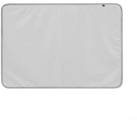 ZMdooreasy Wasserdichter Kunstleder-Staubschutz für iMac 24 Zoll 2023/2024 – kratzfeste Monitor-Schutzhülle (Silbergrau)