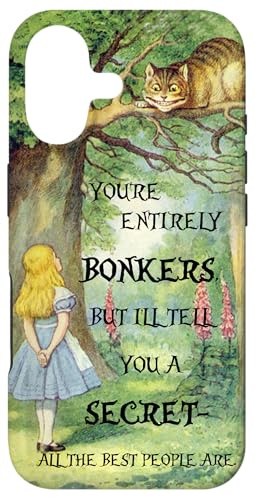 Alice In Wonderland Bonkers Quote Case for iPhone 17