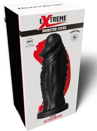 Hidden Desire Devil Monster Dildo mit Vibration – 22 cm Silikon Dildo mit Saugnapf, 9 Vibrationsmodi, Wiederaufladbar, IPX7 Wasserdicht, Fantasy Spielzeug für Erwachsene