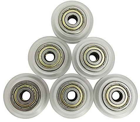 YuCool 6 Stück Rollen Kugellager,3D Drucker Zubehör, Kugellager Abgedichtet,Metall Double Shielded Miniatur Rillenkugellager,lineares Lager für Creality CR-7, CR-8, CR-10, CR10S, Ender/Ender 3 Pro