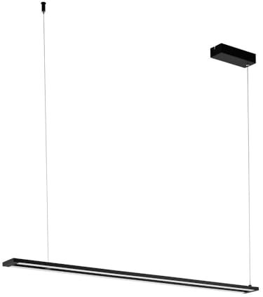 EGLO LED Pendelleuchte Amontillado, 2 flammige Hängelampe dimmbar, Hängeleuchte, Minimalismus aus Aluminium und Stahl, Esstischlampe, Wohnzimmerlampe hängend in Schwarz, Weiß